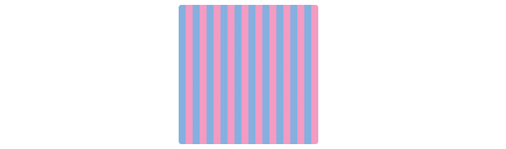 Vertical stripes of equal width