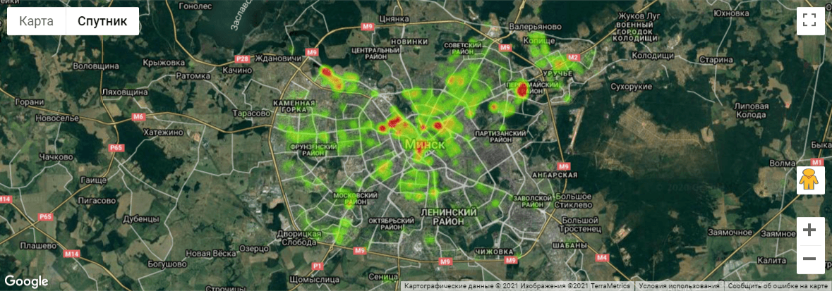 Gmaps Heatmap 