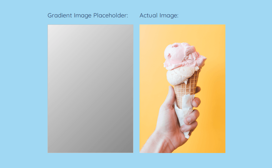 Gradient image placeholder