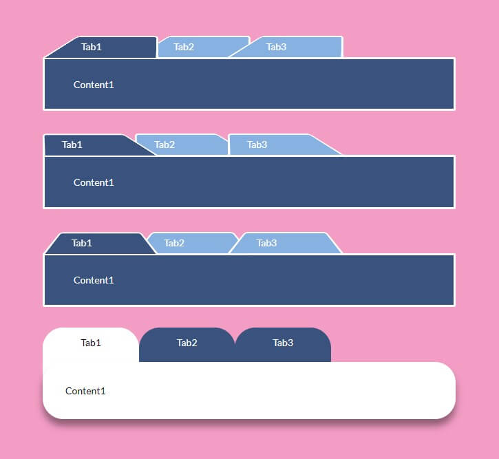 simple css vertical tabs